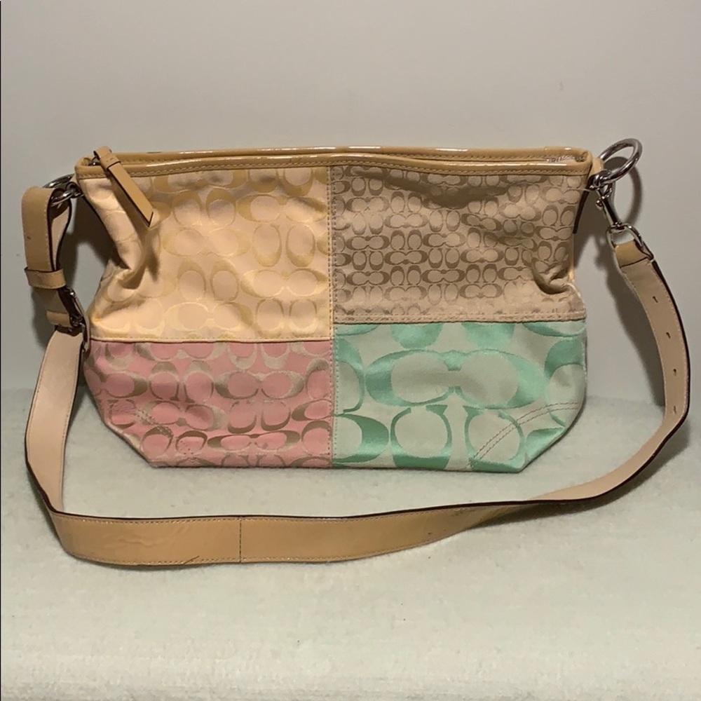 COACH Quad Color Shoulder Bag